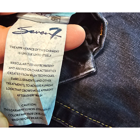 Seven7 Jeans Women’s Montreal Dark Wash Tummyless High Rise Skinny Sz 14 - Picture 6 of 15